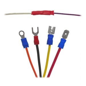 Different shapes of wire harness terminals