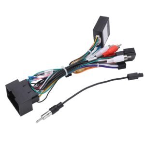 A car audio wiring harness serves as an integrated adapter. It facilitates connectivity between different brands of audio head units and the vehicle's factory wiring harness connectors.