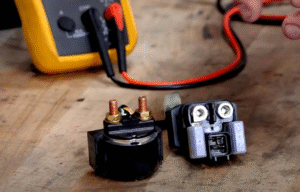 Multimeter for Testing Starter Solenoid Valve